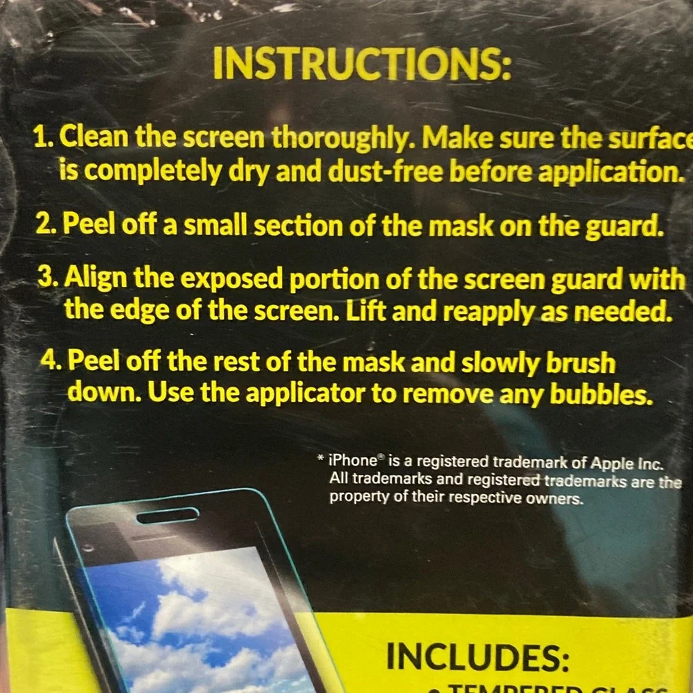Shatter Resistant Tempered Glass Screen Protector for iPhone -X & XS & 11 Pro